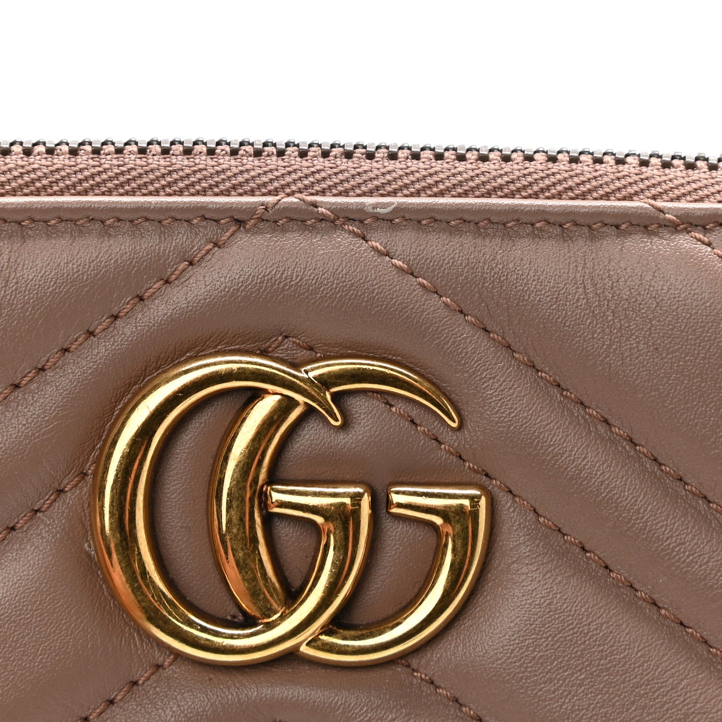 Calfskin Matelasse Mini GG Marmont Chain Bag Porcelain Rose