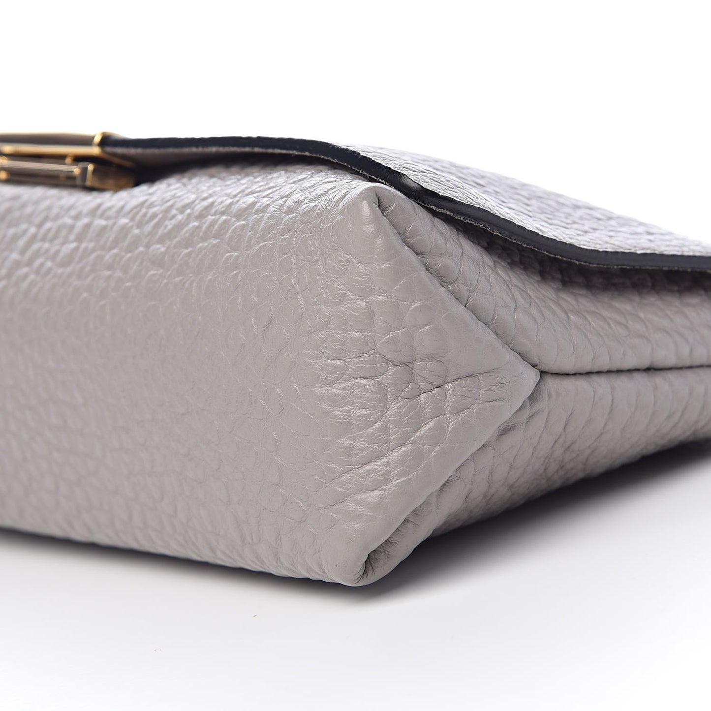 Signature Grain Medium Mildenhall Crossbody Bag Pale Grey