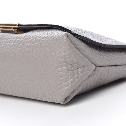 Burberry Signature Grain Medium Mildenhall Crossbody Bag Pale Grey 9 of 10