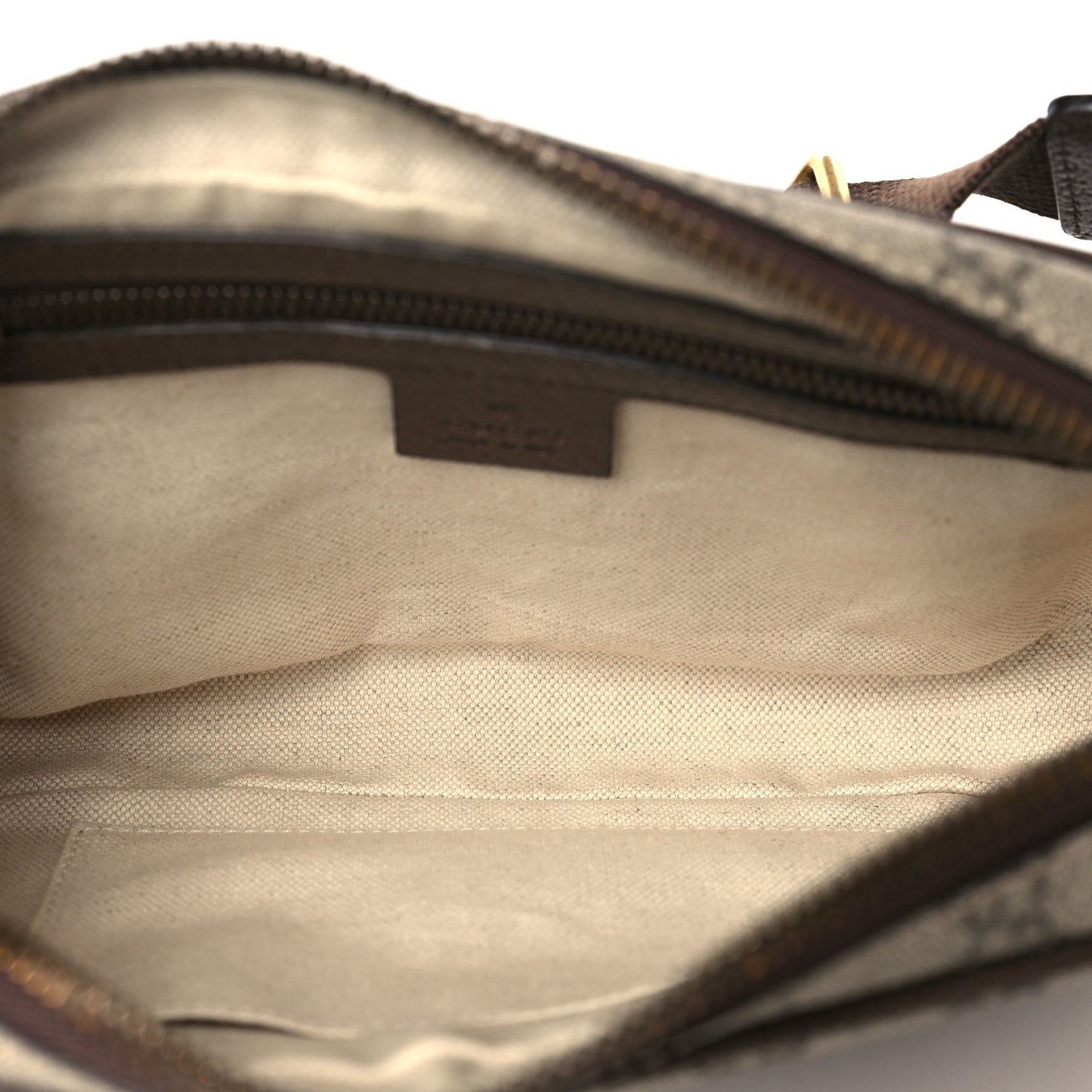 Soft GG Supreme Monogram Medium Ophidia Belt Bag Dark Brown