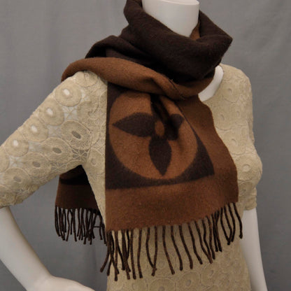 Louis Vuitton Lambswool Angora Cardiff Scarf Brown 2 of 4