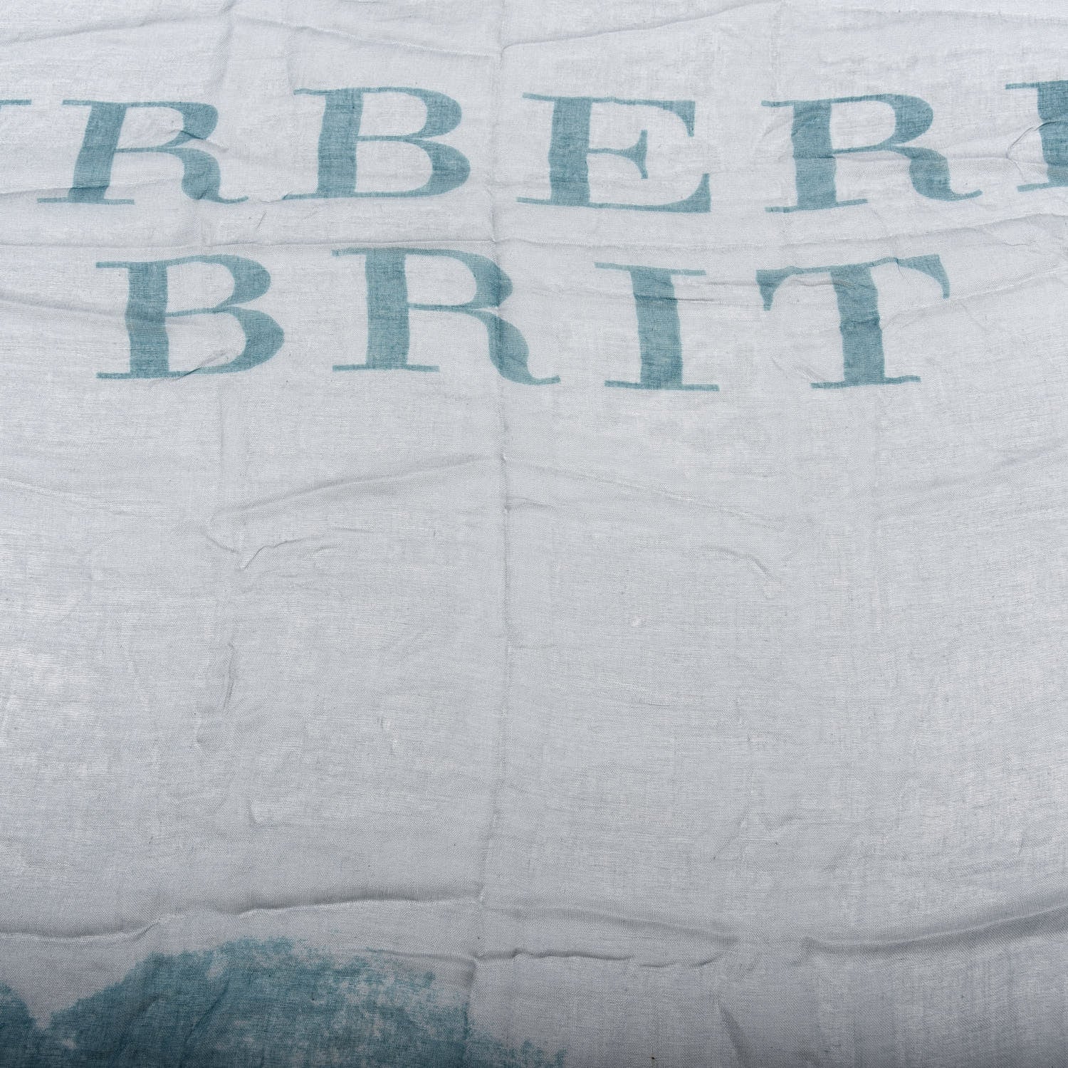 Burberry Silk Modal Logo Print Scarf 2 of 5