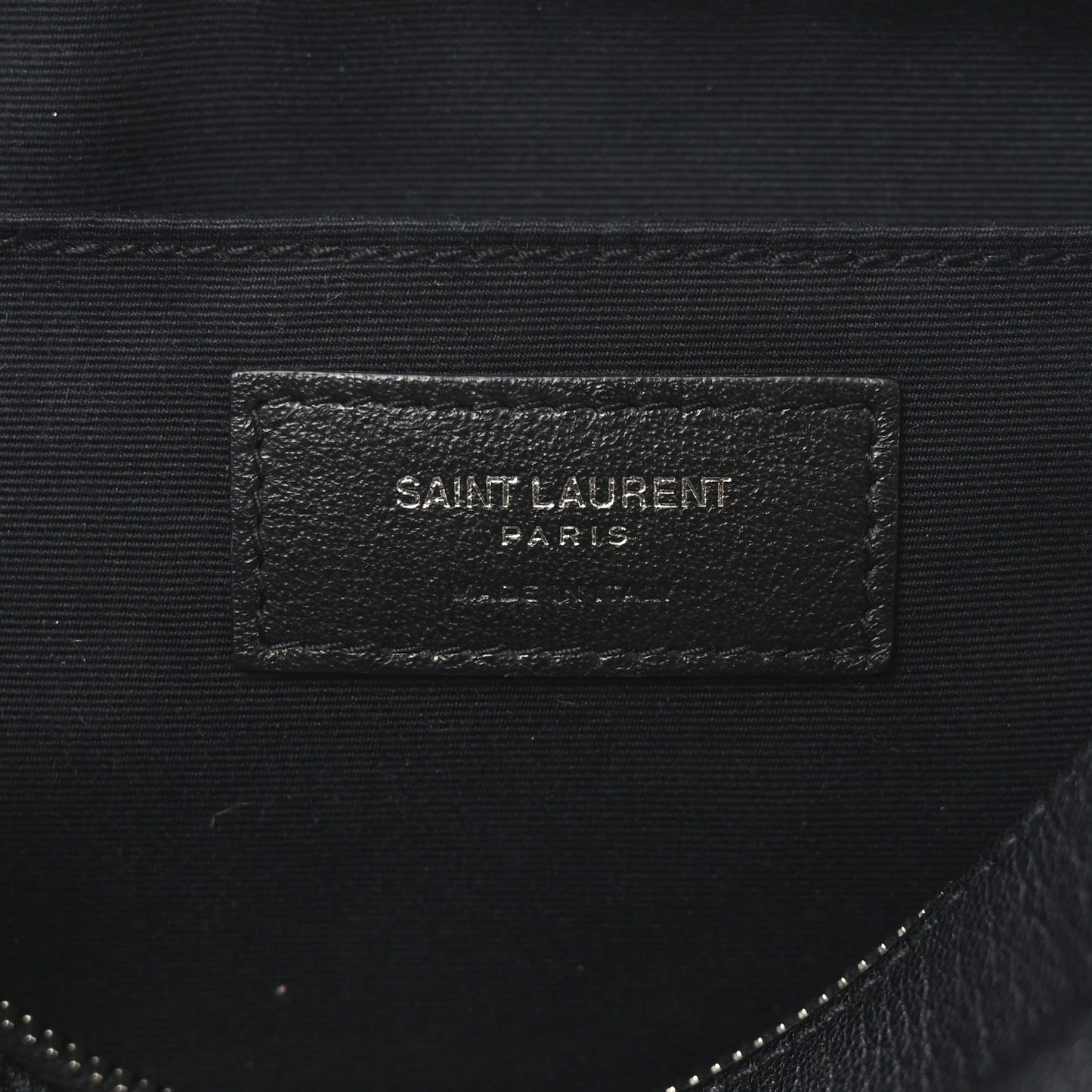 Lambskin Monogram Small Lou Camera Bag Black