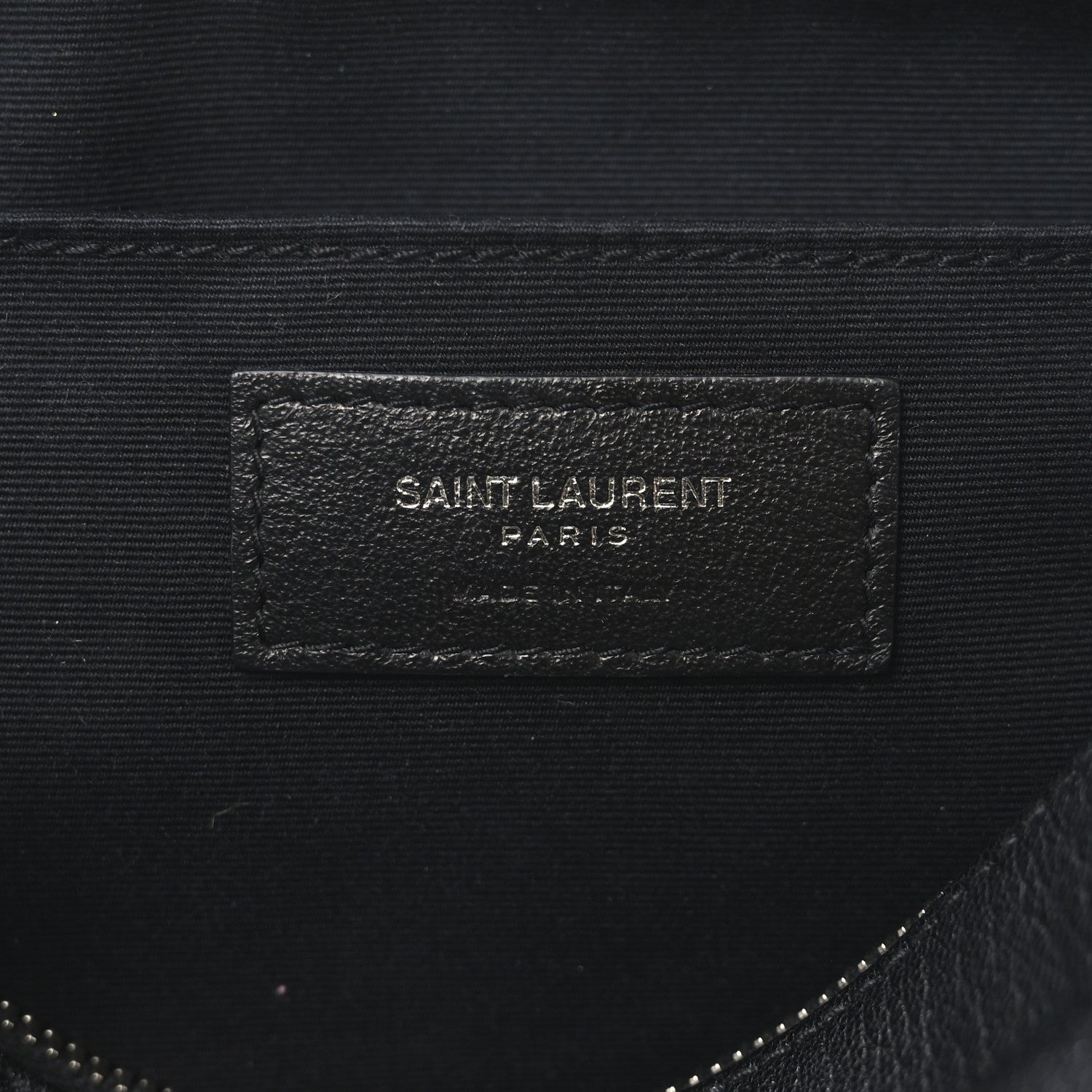 Saint Laurent Lambskin Monogram Small Lou Camera Bag Black 6 of 9
