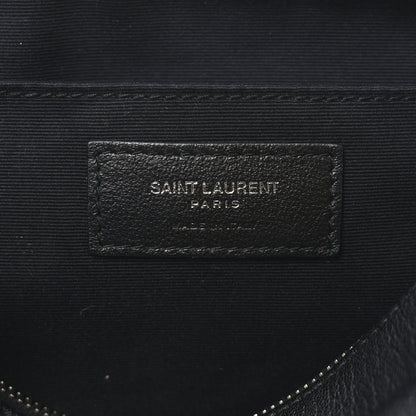 Saint Laurent Lambskin Monogram Small Lou Camera Bag Black 6 of 9