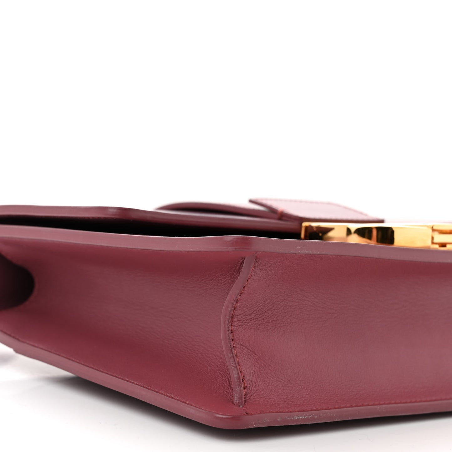Grained Calfskin 30 Montaigne Flap Bag Dark Pink