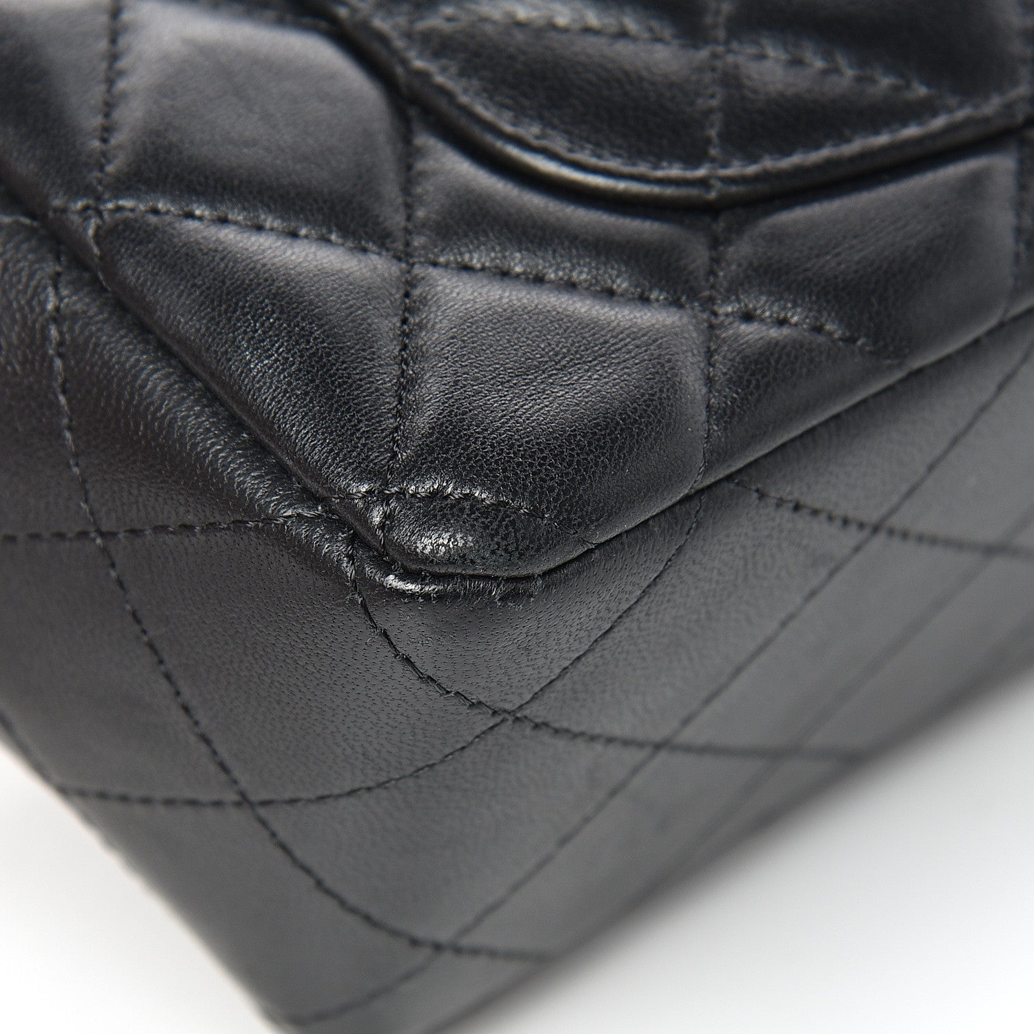 Chanel Lambskin Quilted Mini Rectangular Flap Black 12 of 16