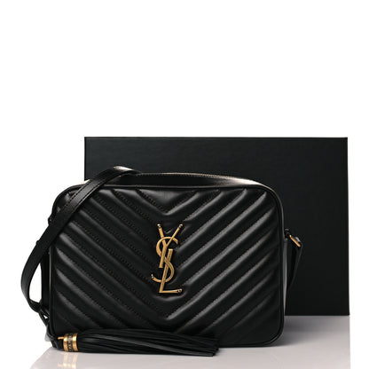 Saint Laurent Calfskin Matelasse Monogram Lou Camera Bag Black 11 of 11