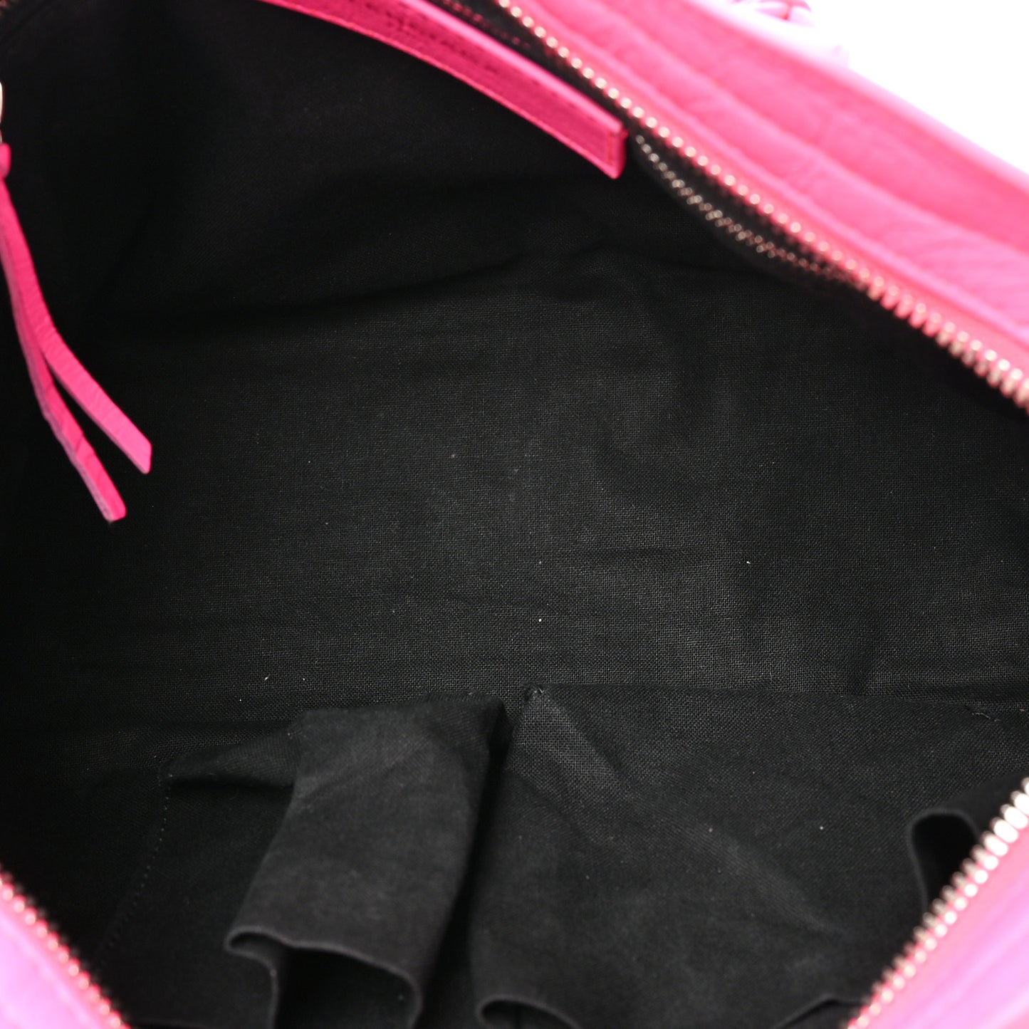 Agneau Classic Silver Hardware S City Rose Fluo