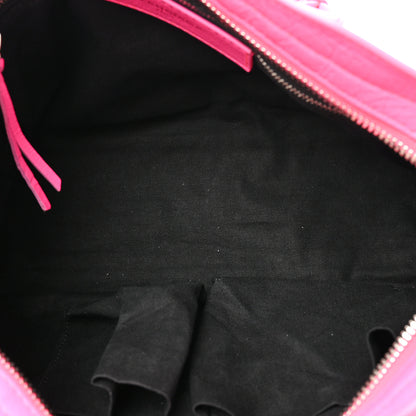 Balenciaga Agneau Classic Silver Hardware S City Rose Fluo 5 of 18