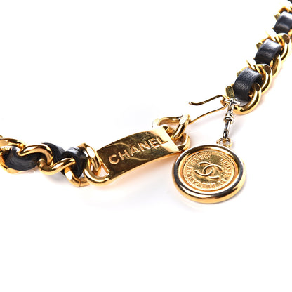 Chanel Lambskin Chain CC Medallion Belt Black Gold 3 of 3