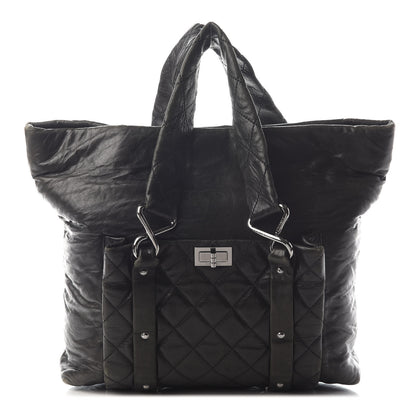 Chanel Lambskin Quilted 8 Knots Tote Black 1 of 12
