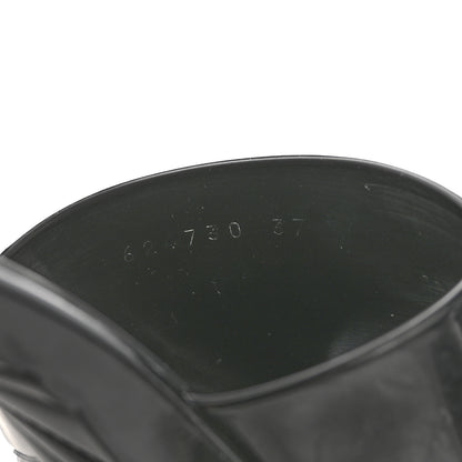Gucci Rubber Gucci Logo Womens Platform 20/60mm Slide Sandals 37 Black 9 of 10