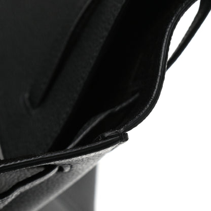 Celine Soft Grained Calfskin Medium Belt Cabas Phantom Black 11 of 11