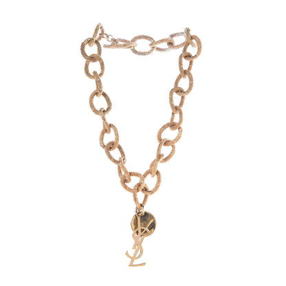 John Hardy Monogram Chain Link Necklace Gold 3 of 4