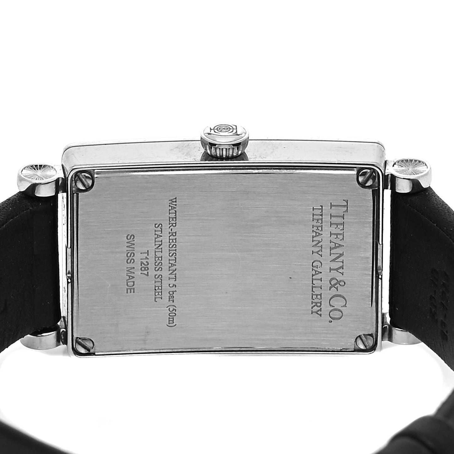 Stainless Steel Calfskin 19mm Gallery Quartz Watch Black