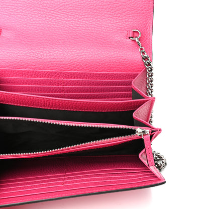 Gucci Dollar Calfskin Crystal Mini Dionysus Chain Wallet Box Pink 5 of 9