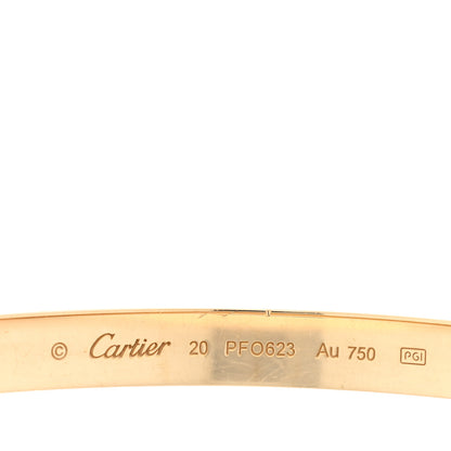 Cartier 18K Yellow Gold LOVE Bracelet 20 3 of 7