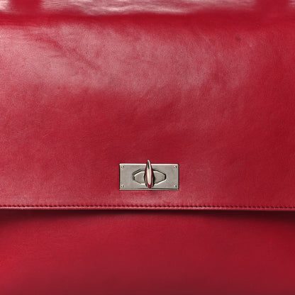 Givenchy Lambskin Medium Shark Lock Satchel Red 8 of 13
