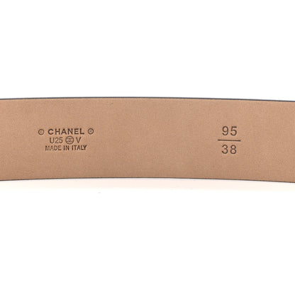 Chanel Calfskin Belt 95 38 Black 5 of 5