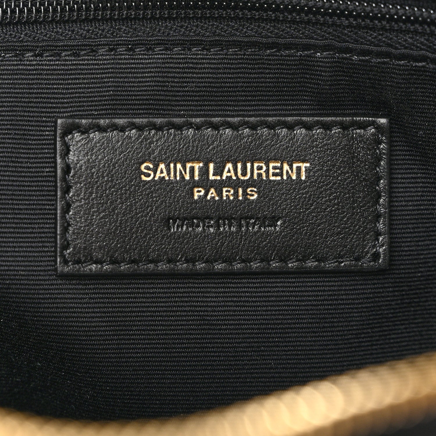 Saint Laurent Lambskin Calypso Cosmetic Case Black 6 of 8