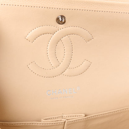 Chanel Caviar Quilted Medium Double Flap Beige 6 of 12