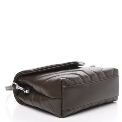 Saint Laurent Calfskin Y Quilted Monogram Toy Loulou Crossbody Bag Faggio 4 of 10