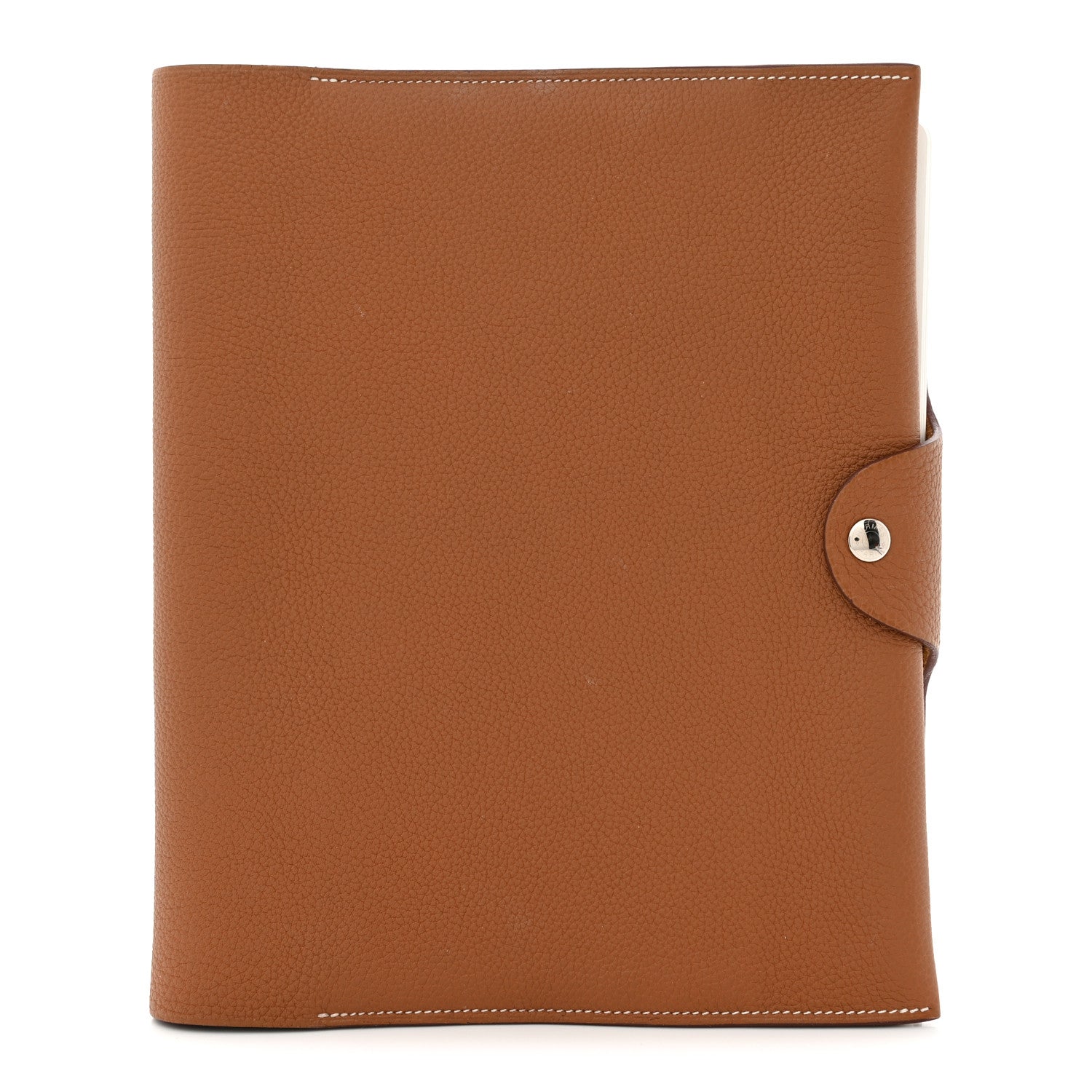 Hermes Togo Ulysse MM Notebook Cover Gold 1 of 7