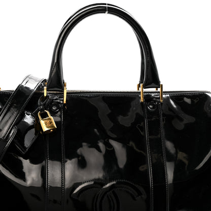 Chanel Patent Timeless CC Duffel Bag Black 8 of 15