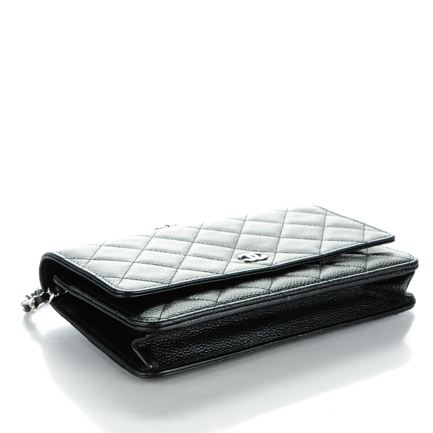 Chanel Caviar Quilted Wallet On Chain WOC Black 4 of 8