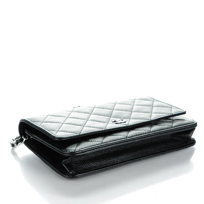 Chanel Caviar Quilted Wallet On Chain WOC Black 4 of 8