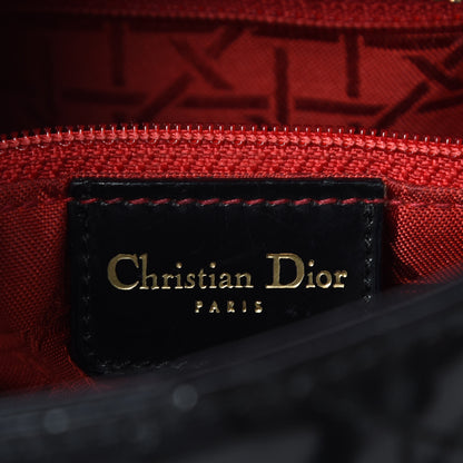 Christian Dior Patent Cannage Medium Lady Dior Black 14 of 15