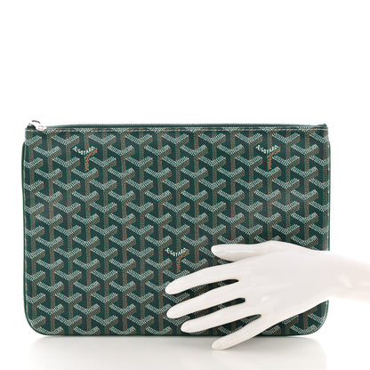 Goyard Goyardine Senat Pochette MM Green 2 of 7