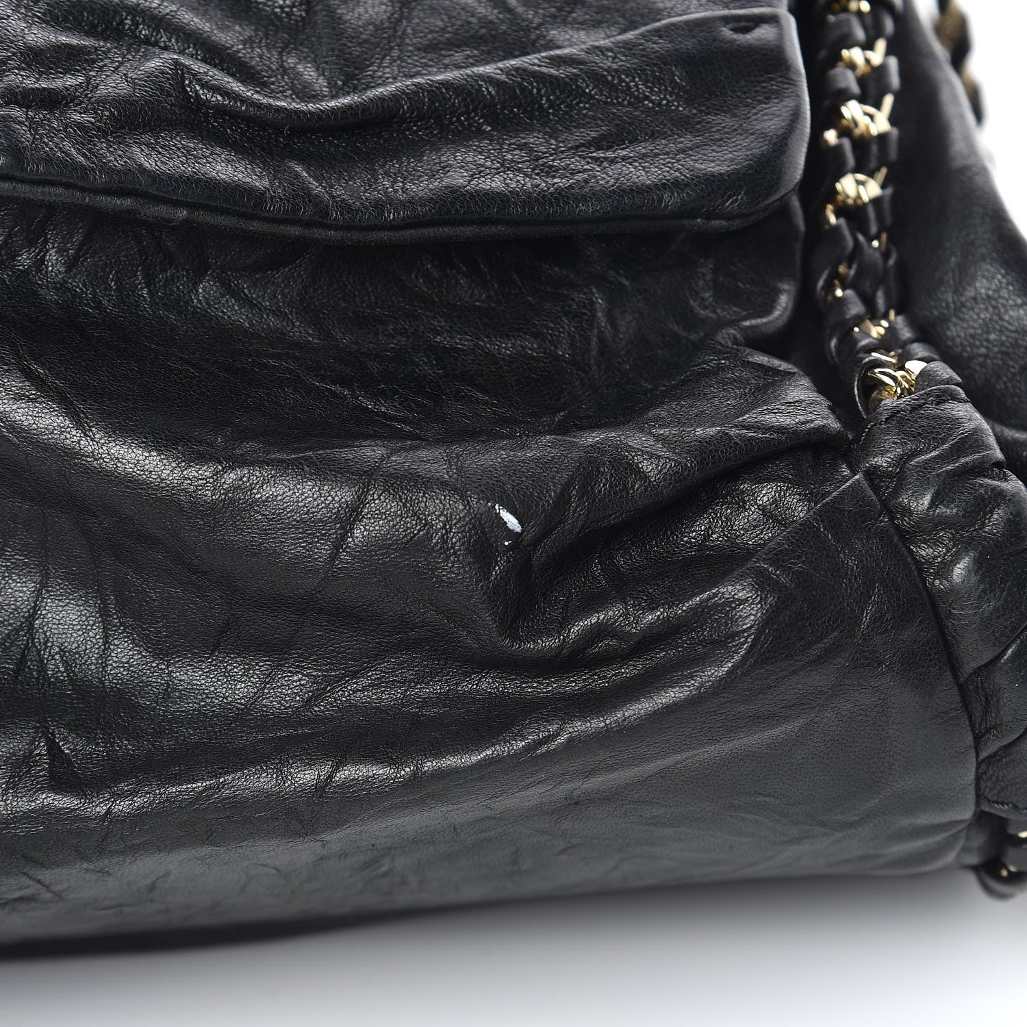 MCM Lambskin Flap Bag Black 11 of 12