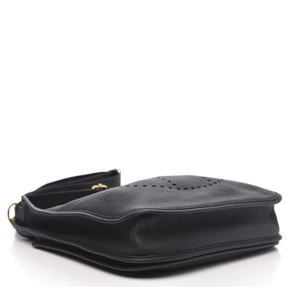 Hermes Taurillon Clemence Evelyne III PM Black 4 of 9