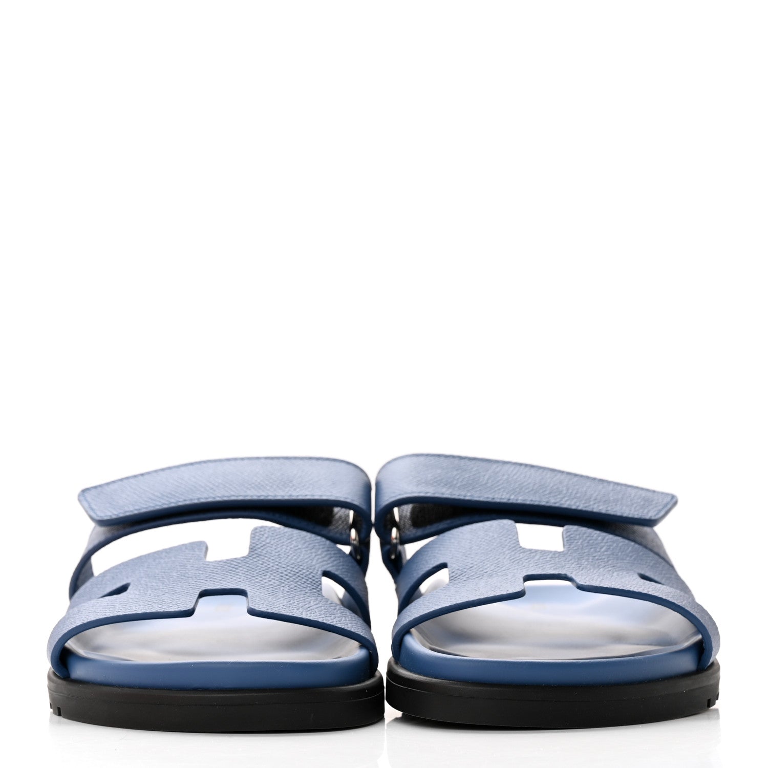 Hermes Epsom Womens Chypre Sandals 35 Bleu Bleuet 2 of 9