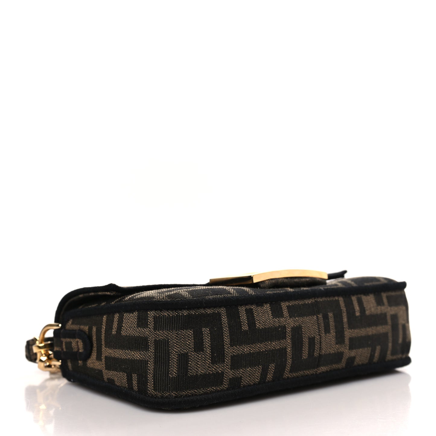 Fabric Jacquard FF 1974 Mini Baguette Tobacco Moro Black