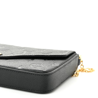 Louis Vuitton Empreinte Pochette Felicie Chain Wallet Black 10 of 10