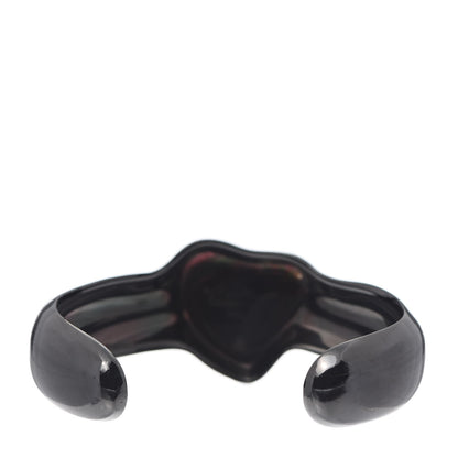 Tiffany Ruthenium Elsa Peretti Full Heart Cuff Bracelet Black 3 of 5
