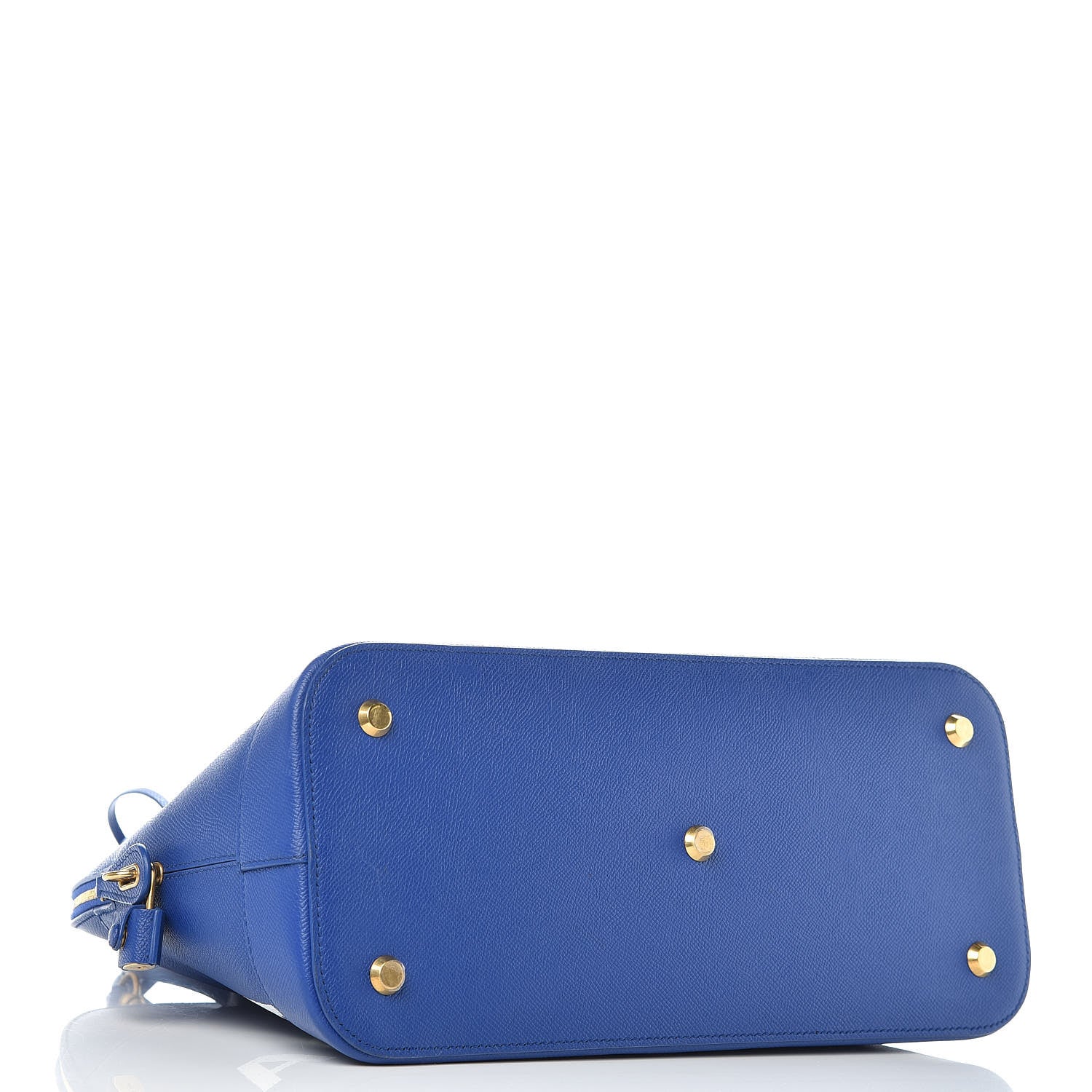 Balenciaga Signature Grained Calfskin Logo M Ville Top Handle Bag Bleu Roi White 7 of 14