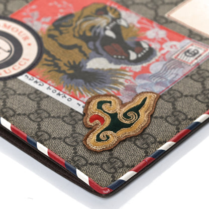 Gucci GG Supreme Monogram Courrier Documents Holder Beige New Acero 12 of 12