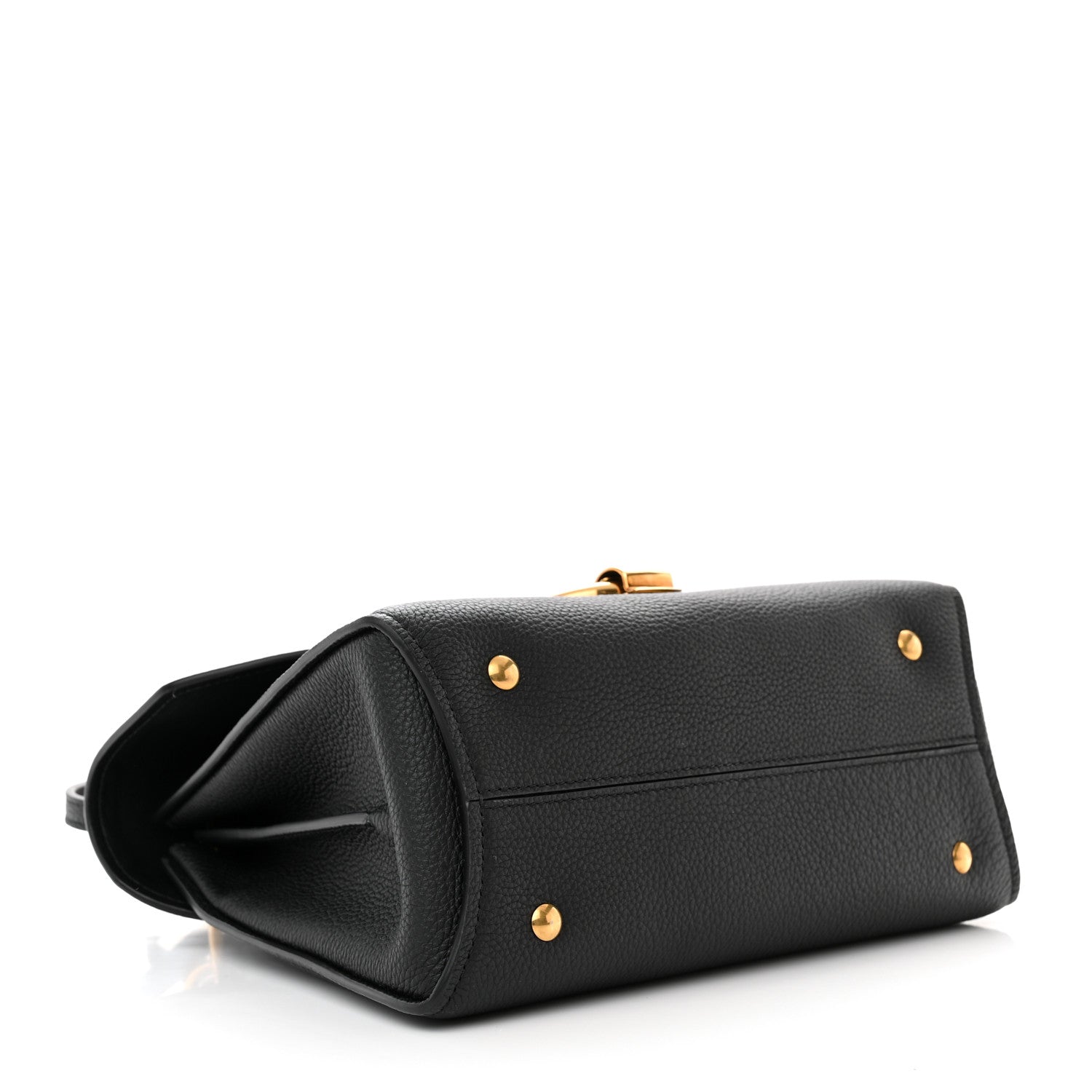 Salvatore Ferragamo Calfskin Small Margot Top Handle Satchel Black 4 of 10