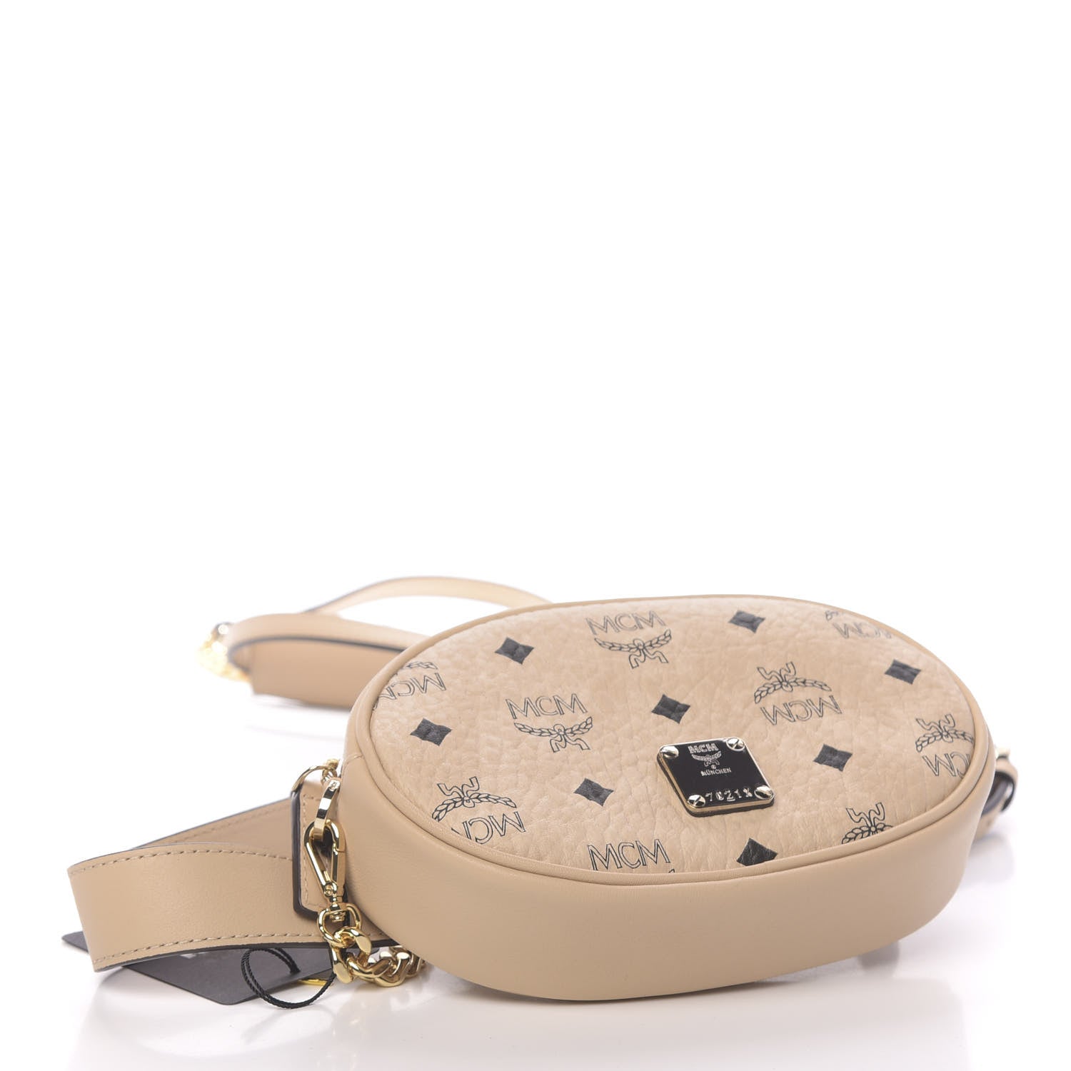MCM Visetos Small Essential Belt Bag Beige 5 of 11