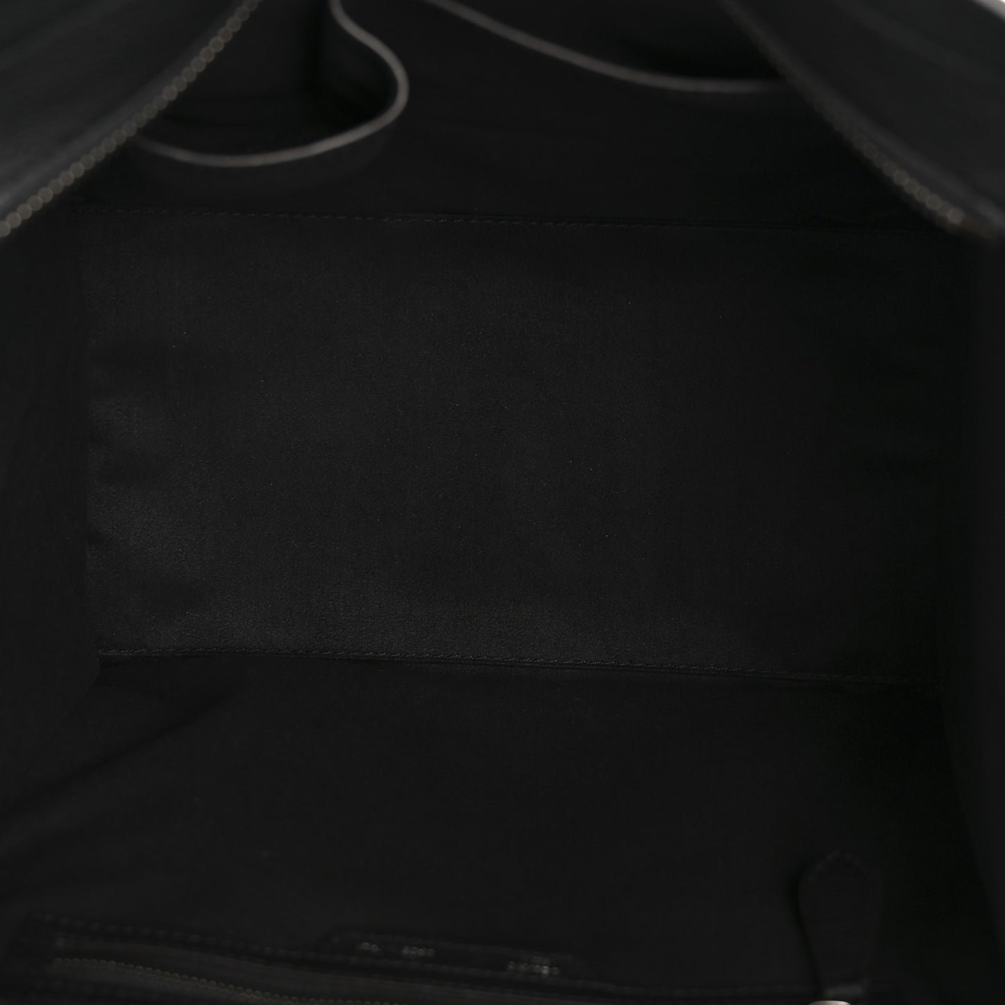 Drummed Calfskin Mini Luggage Black