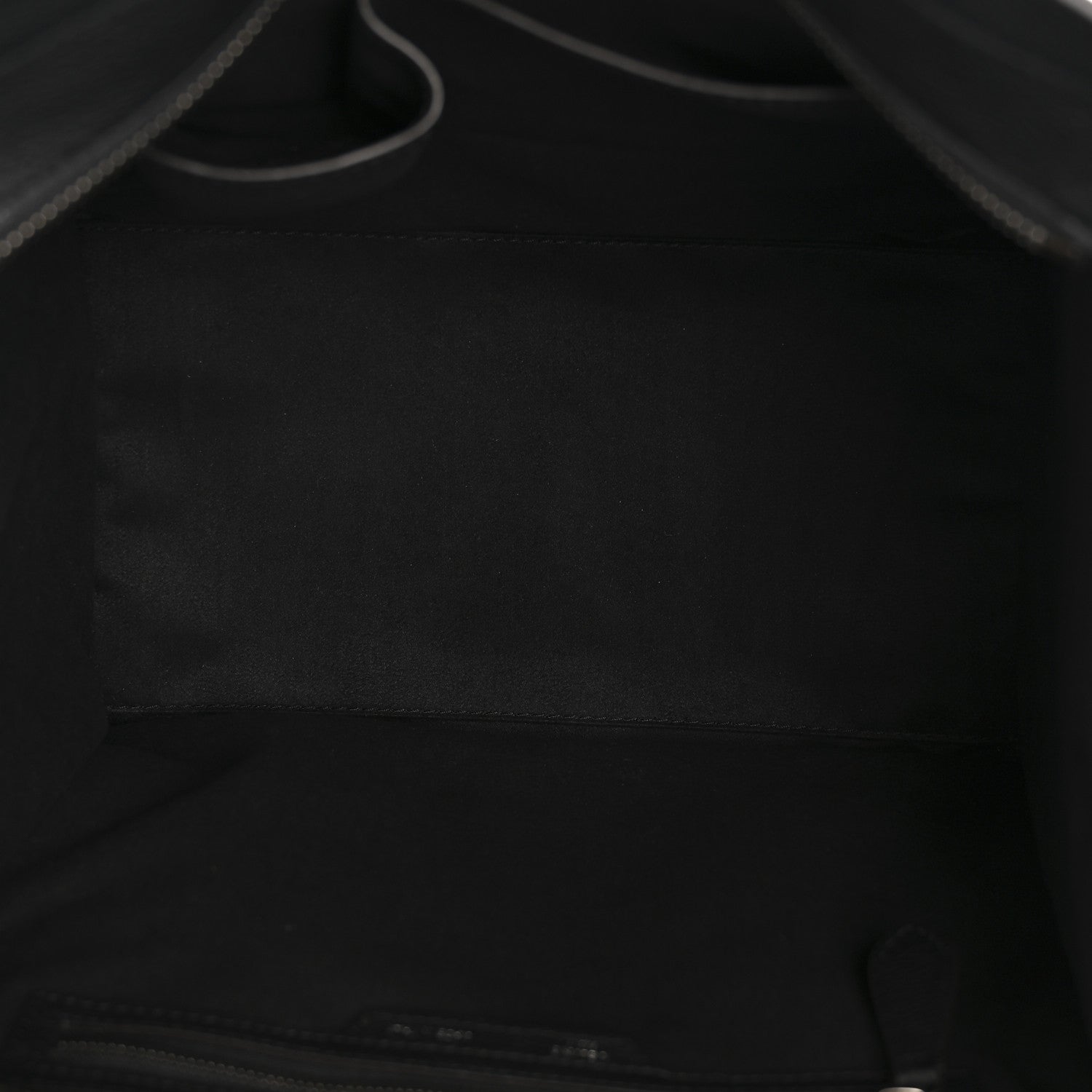 Celine Drummed Calfskin Mini Luggage Black 5 of 11