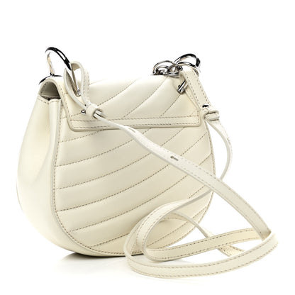 Chloe Calfskin Quilted Mini Drew Bijou Shoulder Bag Natural White 3 of 9