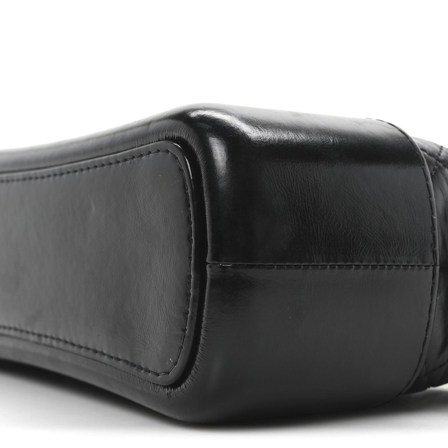 Aged Calfskin Quilted New Medium Gabrielle Hobo Black