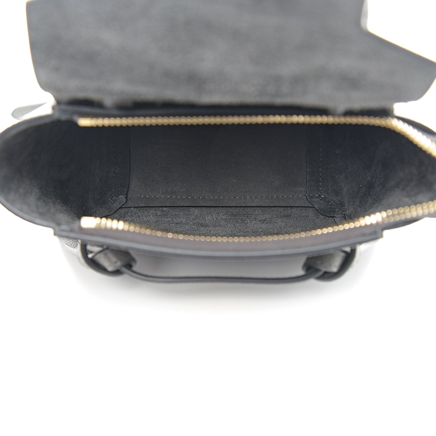 Grained Calfskin Pico Belt Bag Grey