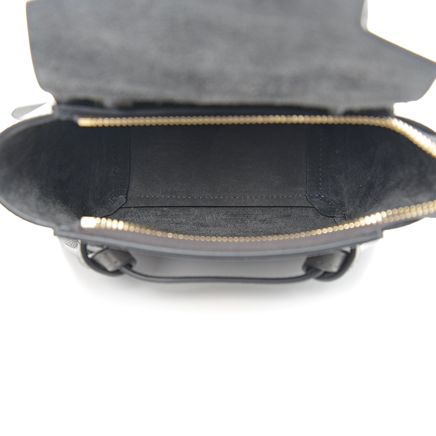 Celine Grained Calfskin Pico Belt Bag Grey 4 of 9