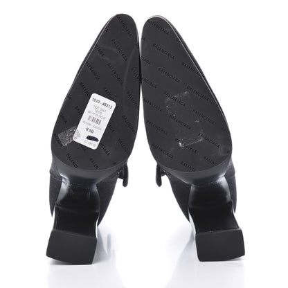 Balenciaga Denim Ankle Boots 38.5 Black 5 of 12